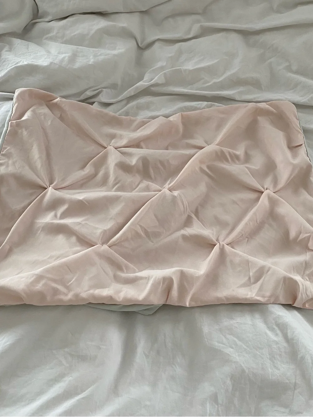 Light pink comforter and pillow case TwinXL